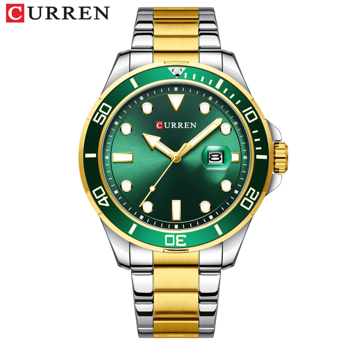 Luxury Watch Brands - CURREN Nuova Serie Green Water Ghost,