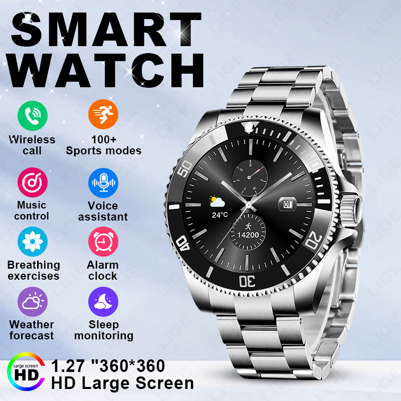 Luxury Watch Arabic - LIGE 2026 Smartwatch con Schermo HD