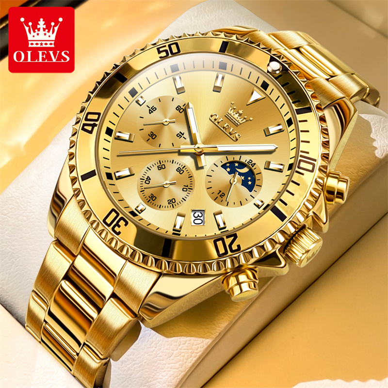 Luxury Watch Exhibition - OLEVS Orologio da uomo Top Brand