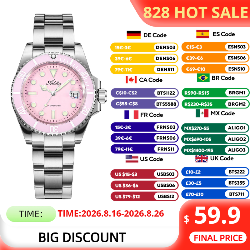 Luxury Watch Brands - ADDIES Orologio da Donna Impermeabile 36mm