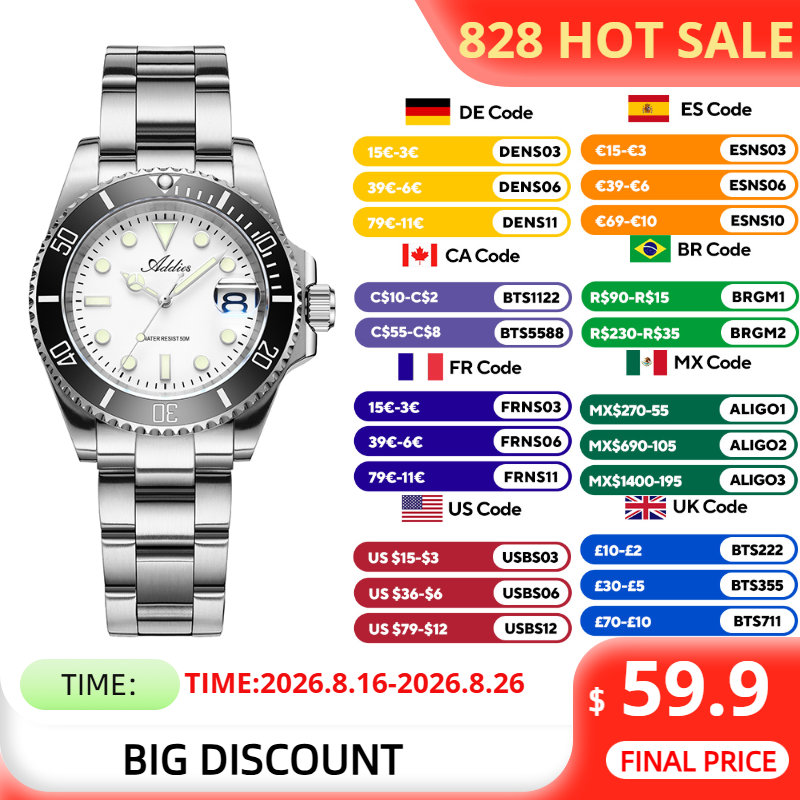 Luxury Watch Japan - ADDIES Orologi di Coppia 36mm, Movimento