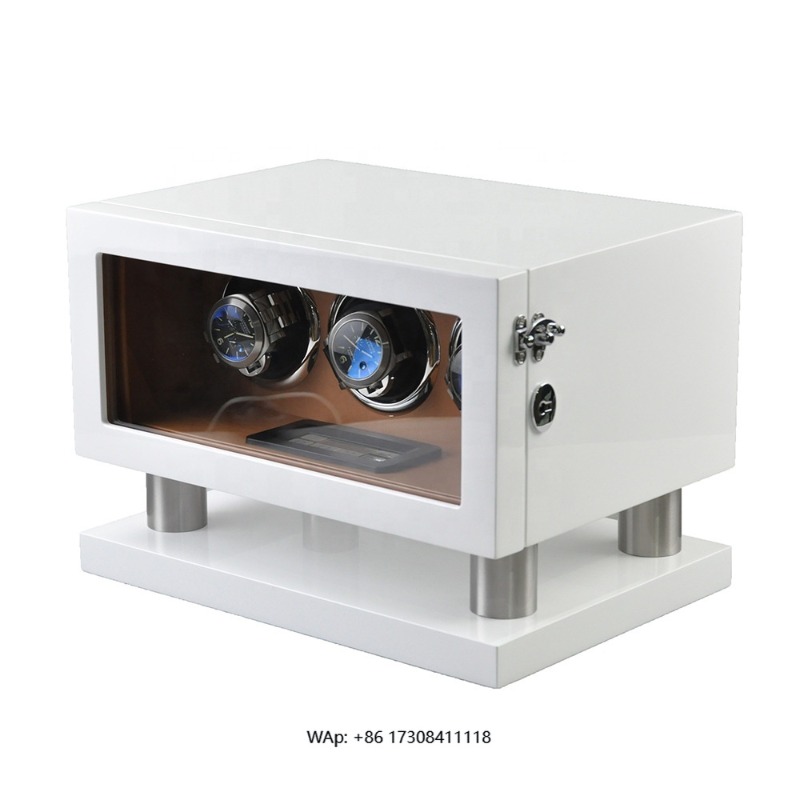 Luxury Watch Leather - Scatola Automatica di Lusso per Due