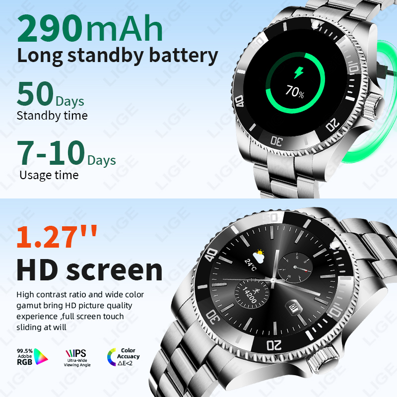 LIGE 2026 Smartwatch con Scher - Luxury Watch Arabic recensione e prezzo