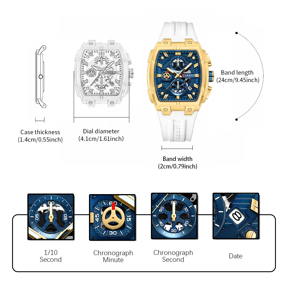 CURREN Orologio vintage di lus - Luxury Watch With Bracelet recensione e prezzo