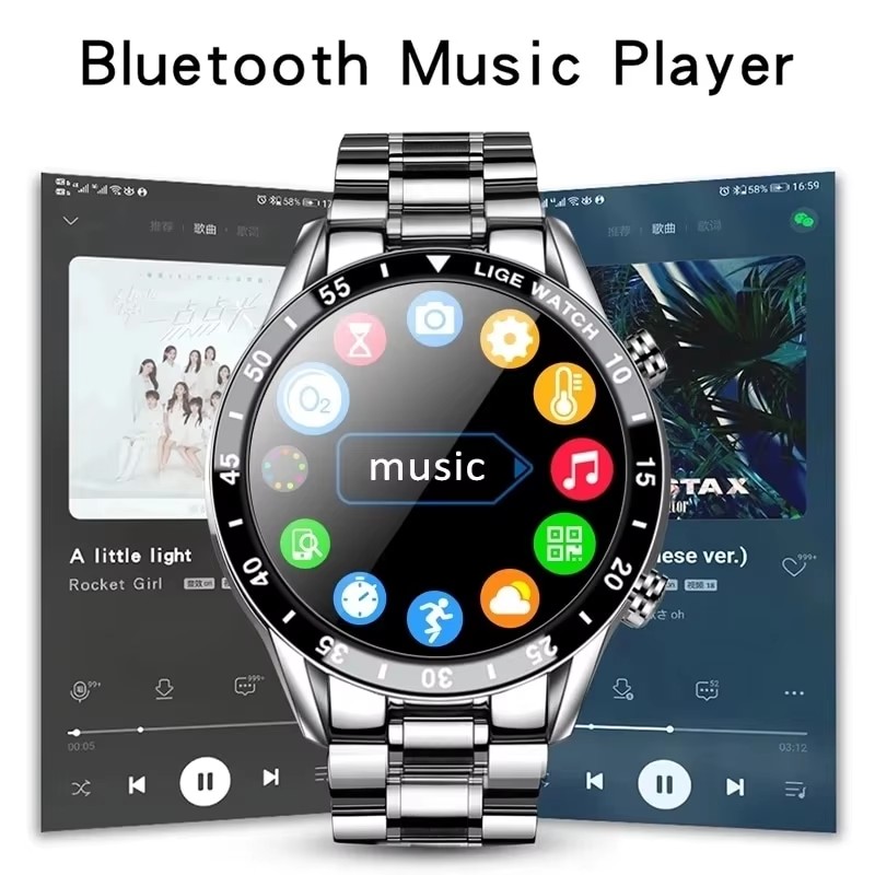 LIGE Nuovo Bluetooth Chiama As - Luxury Watch Korea recensione e prezzo