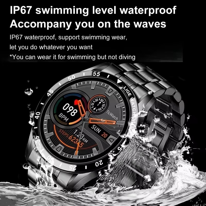LIGE Nuovo Bluetooth Chiama As - Luxury Watch Korea recensione e prezzo