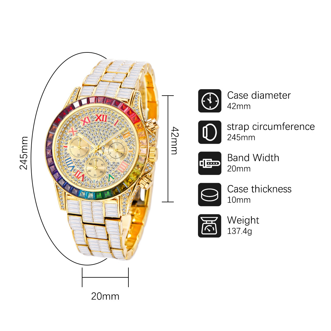 MISSFOX Luxury Iced Watch For  - Luxury Watch Exhibition recensione e prezzo