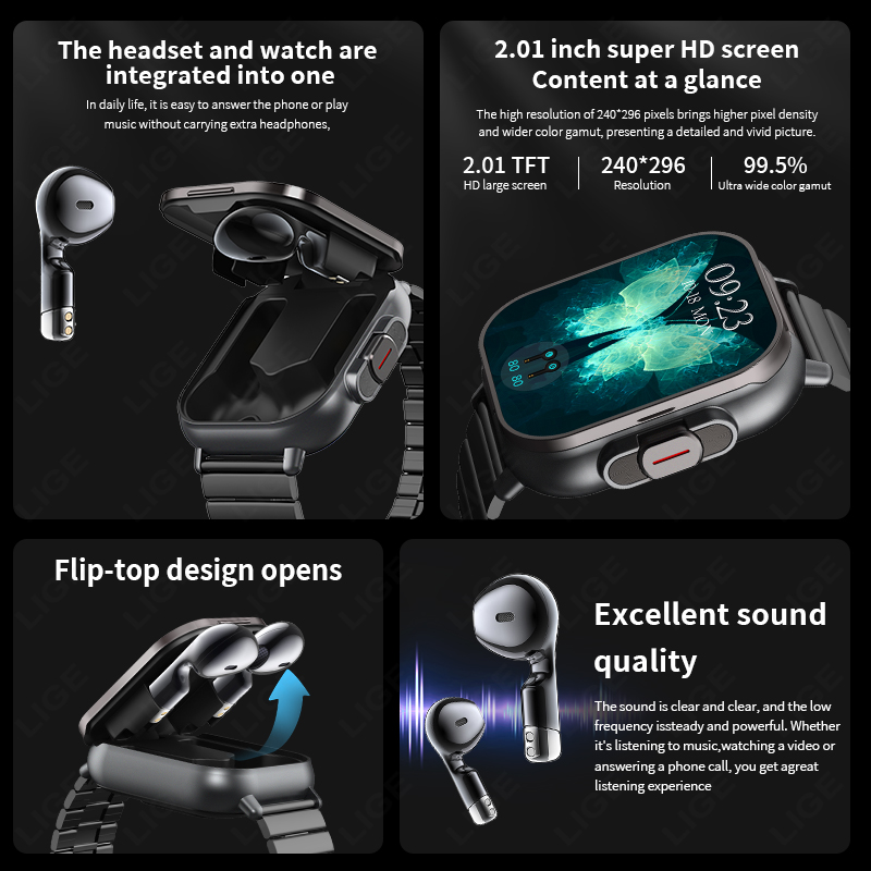 TWS 2in 1 Smart Watch con cuff - Luxury Watch Korea recensione e prezzo