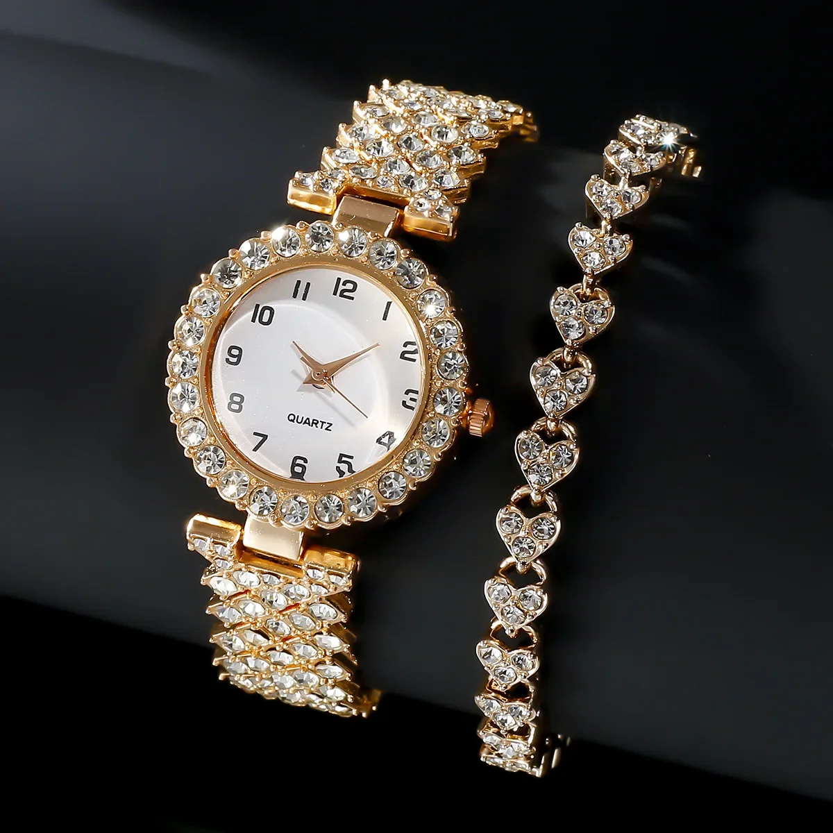 1 pz/2 pezzi set di orologi da - Ladies Luxury Watch recensione e prezzo