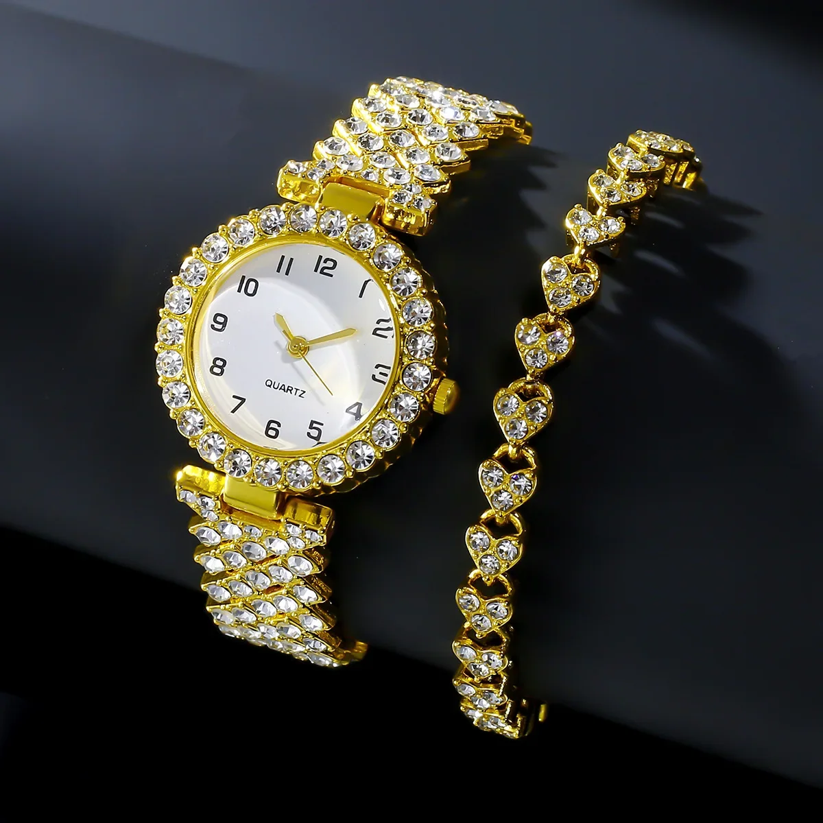 1 pz/2 pezzi set di orologi da - Ladies Luxury Watch recensione e prezzo