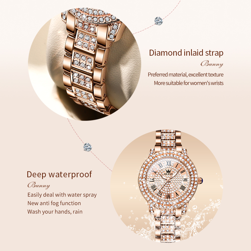 OLEVS 9943 Orologio al quarzo  - Ladies Luxury Watch recensione e prezzo